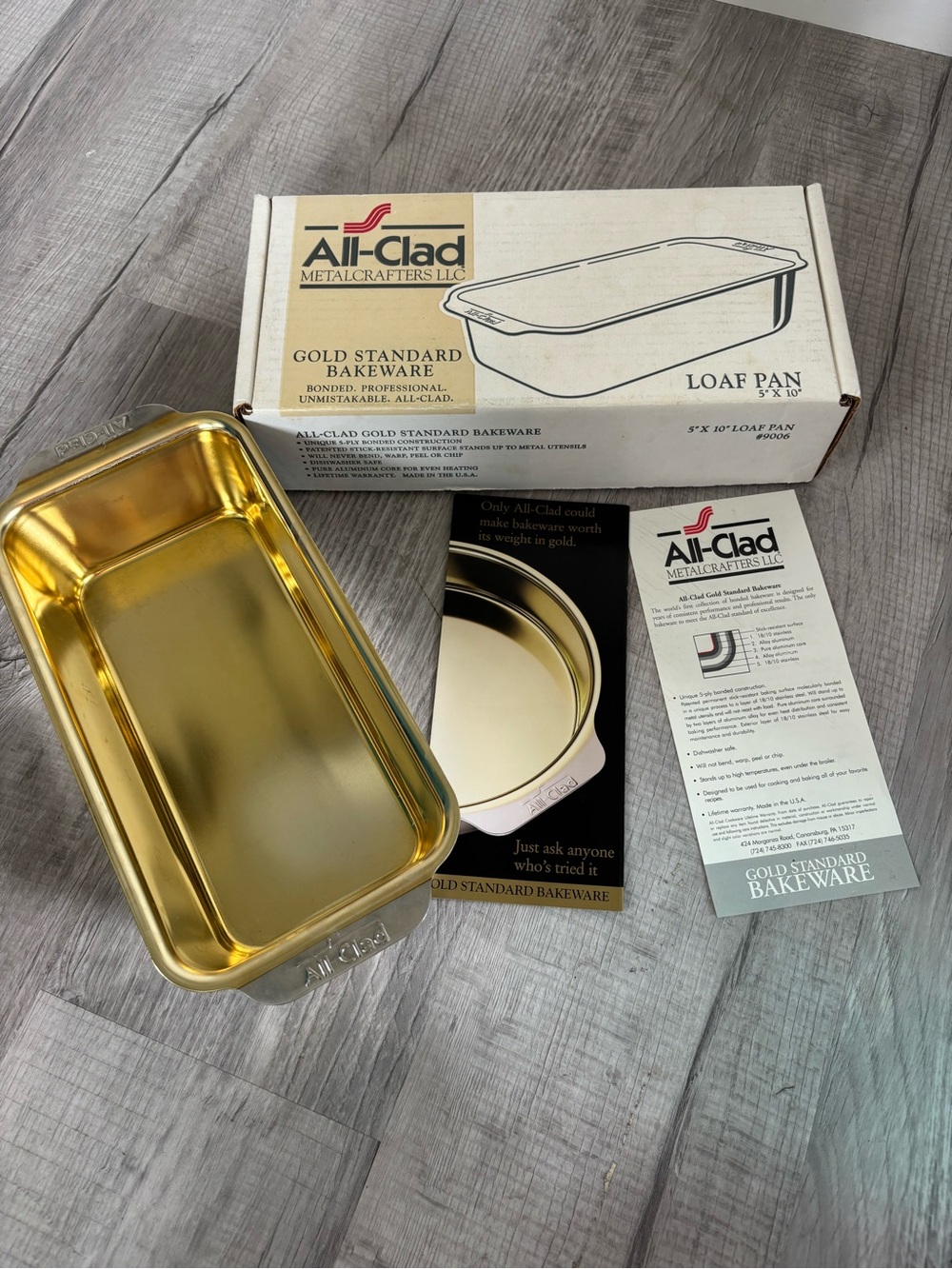All-Clad Gold-Interior Loaf Pan - Gold - Picture 8 of 9